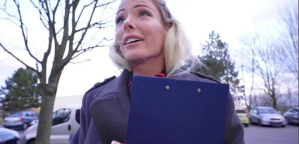  Public Agent Blonde Ozzie Isabelle Deltore fucks to save the bush